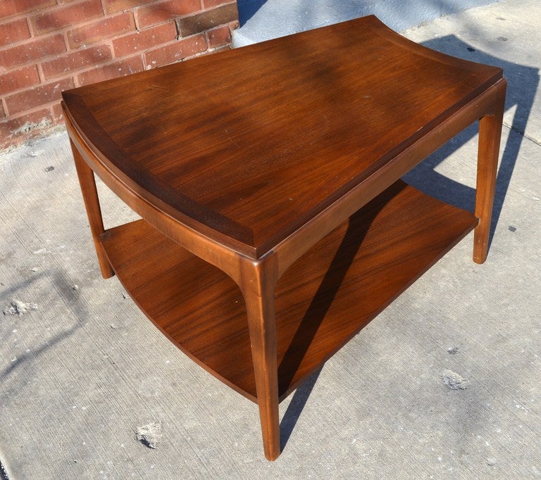 wedge shaped side table