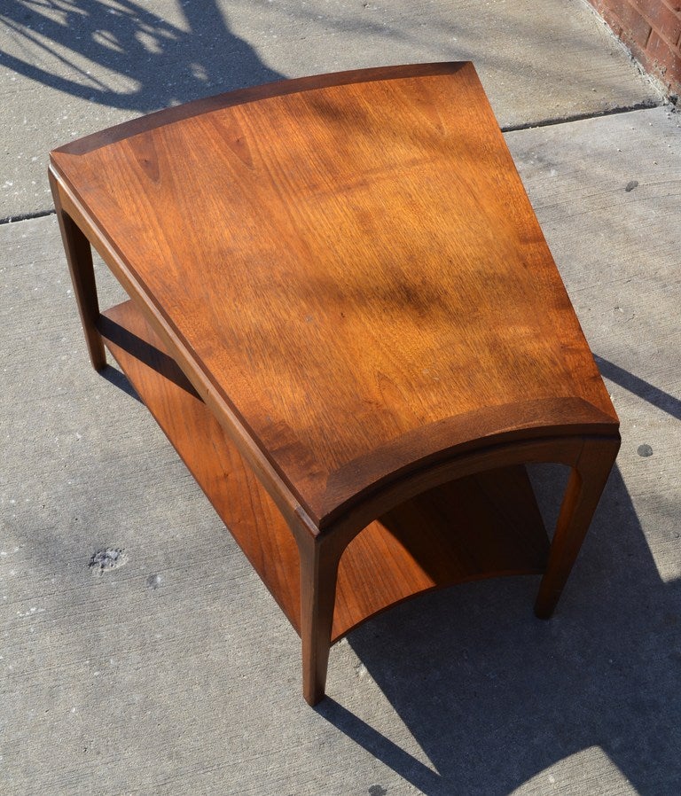 wedge shaped end table
