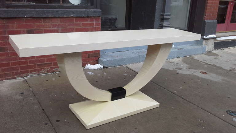 Modern Cerused Console Table