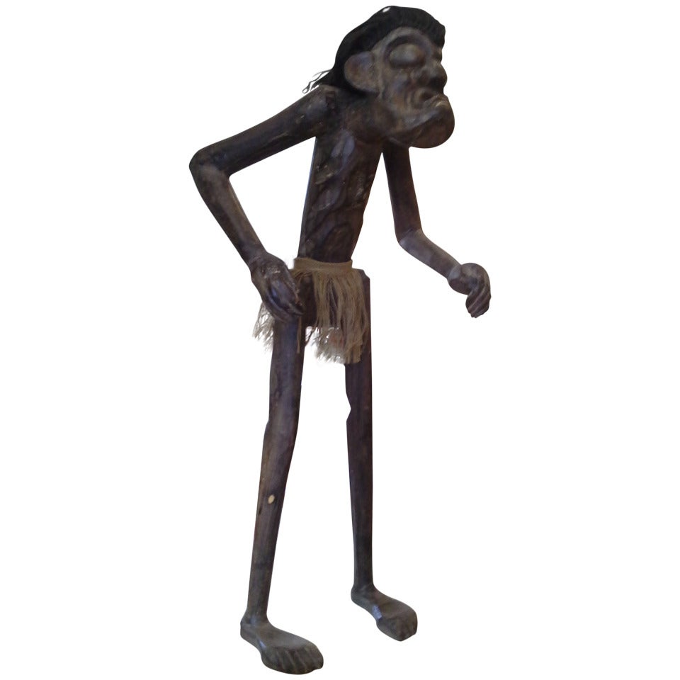 Grande statue africaine en bois sculpté