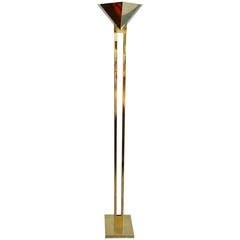 Vintage Brass and Lucite George Kovacs Floor Lamp