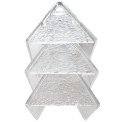 Set of Three Lucite Nesting Tables 9