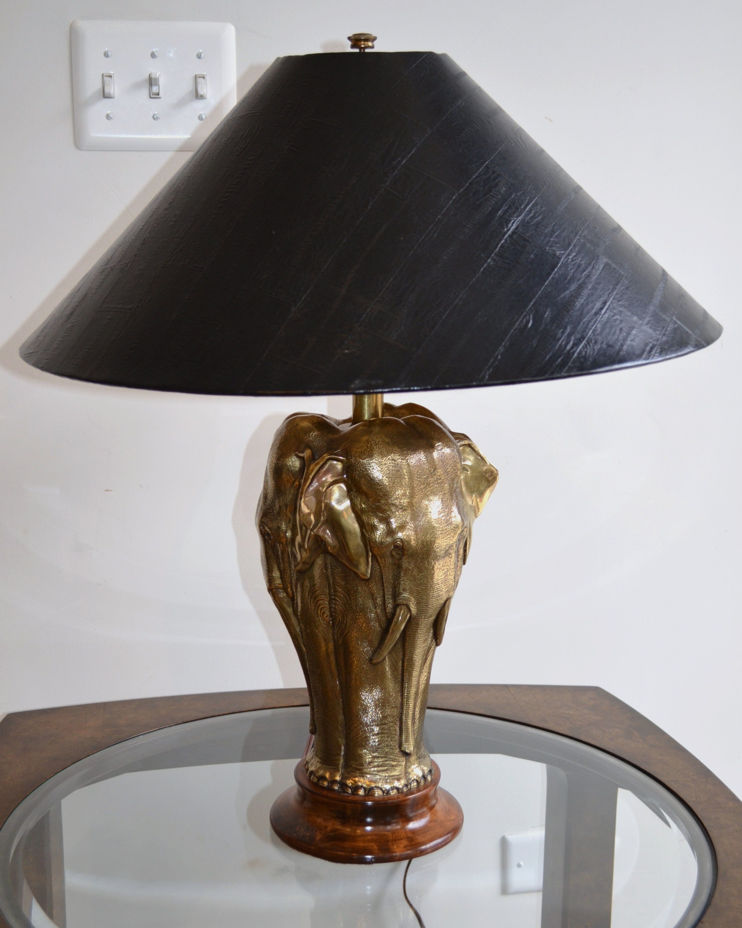 Chapman Brass Elephant Lamp