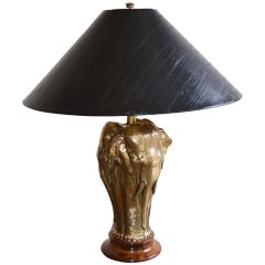 Vintage Chapman Brass Elephant Lamp