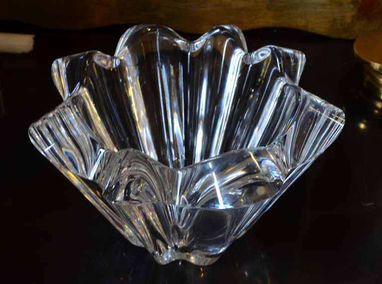 A substantial signed Kosta Boda glass centerpiece. Incredably thick.
We are always adding to our 1st dibs inventory so be sure to include 
us on your favorite dealer list and visit our storefront regularly.