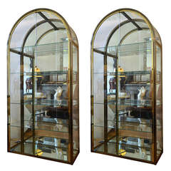 Pair of Design Institute of America DIA Vitrines