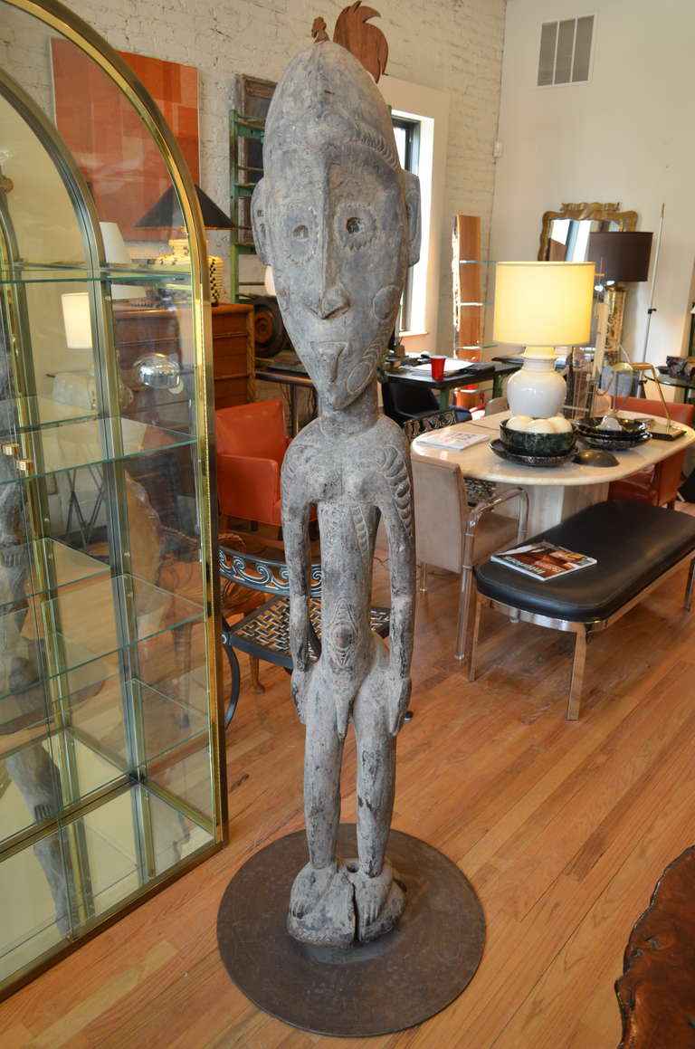 Wood Sculpture in the Style of a Papua New Guinea Ancestor Figure