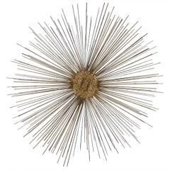 Curtis Jere Style Starburst Wall Sculpture by Bruce & William Friedle