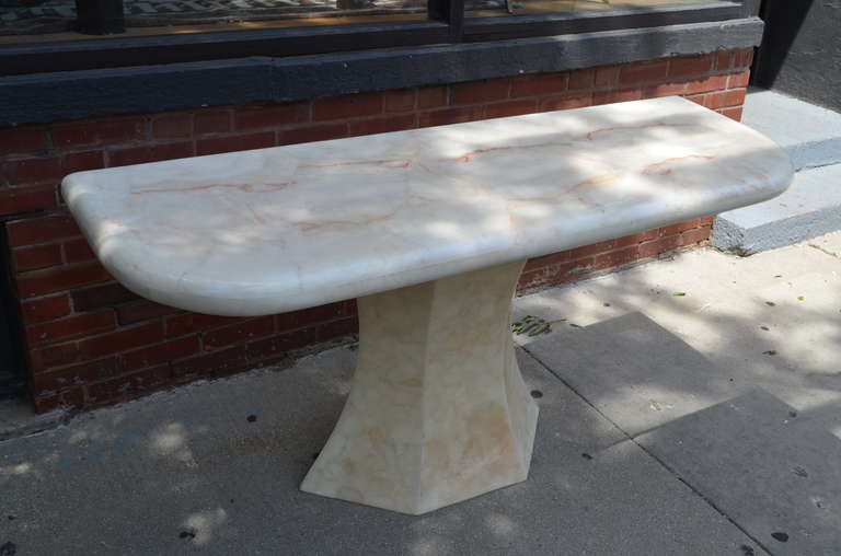 20th Century Exceptional Onyx Console Table