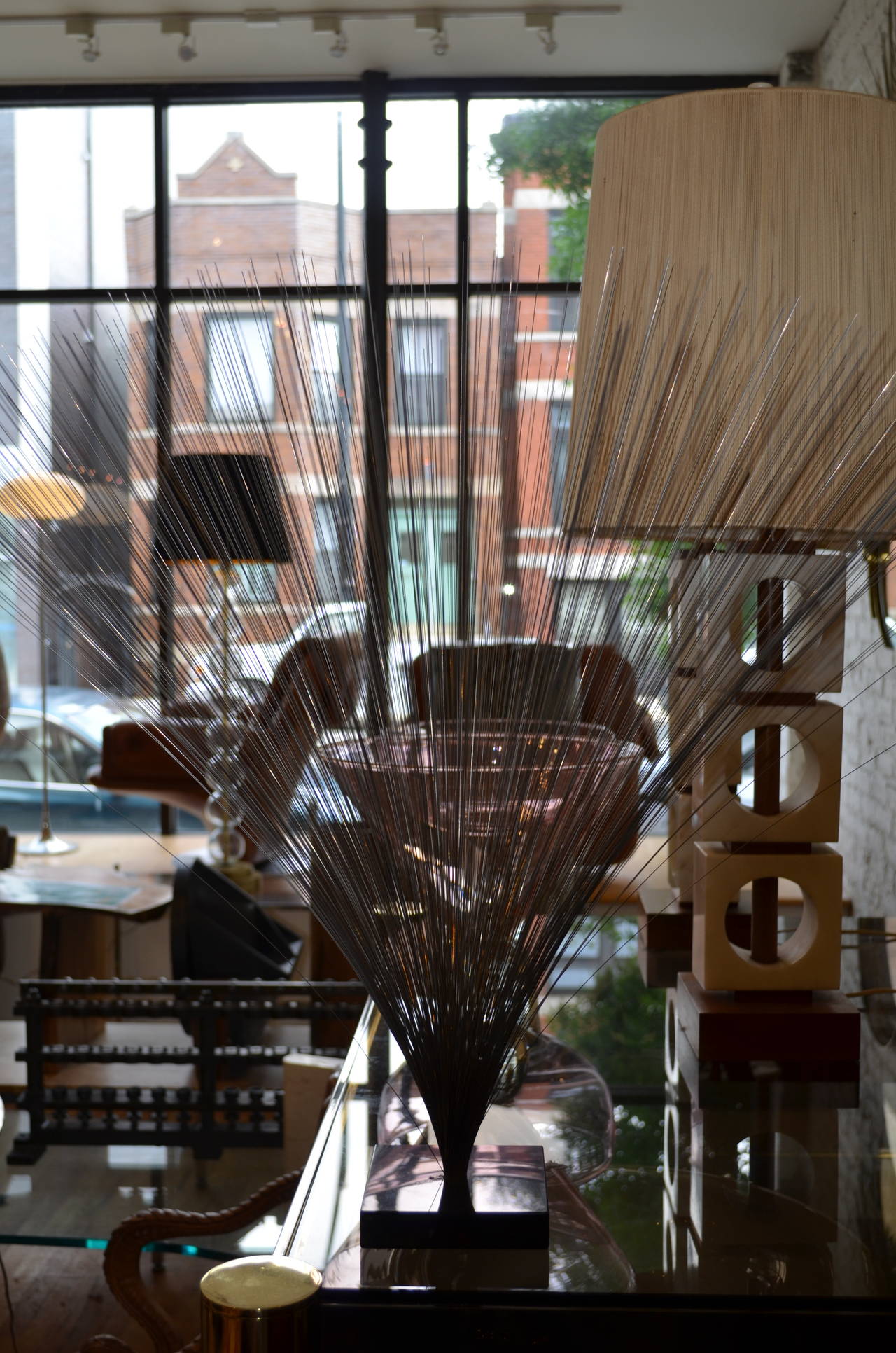 Late 20th Century Vintage Large Harry Bertoia Spray Sculpture For Sale