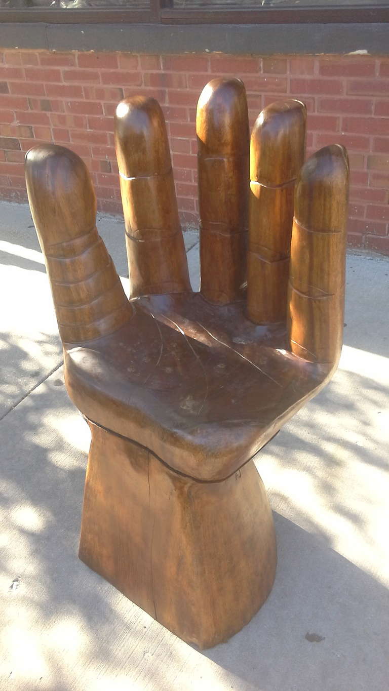 Mexican Carved Wood Chair