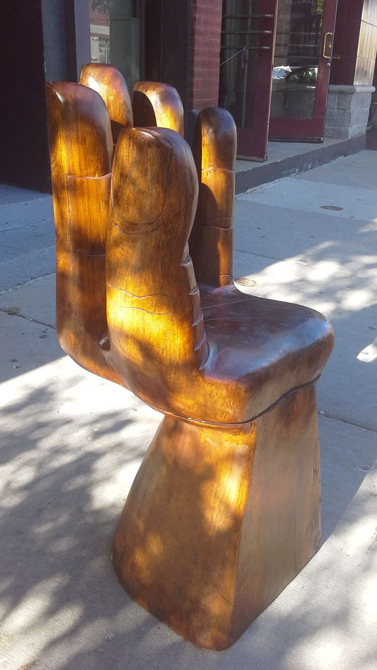 Carved Wood Chair 3