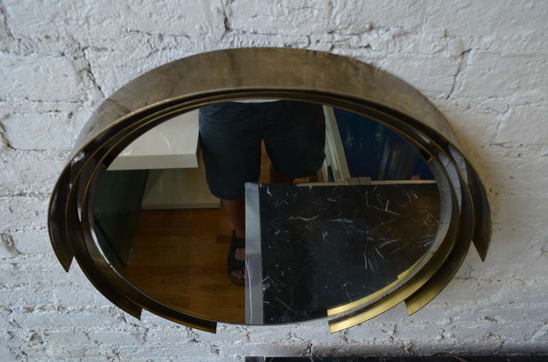 Curtis Jere Bronze Mirror In Good Condition In Chicago, IL