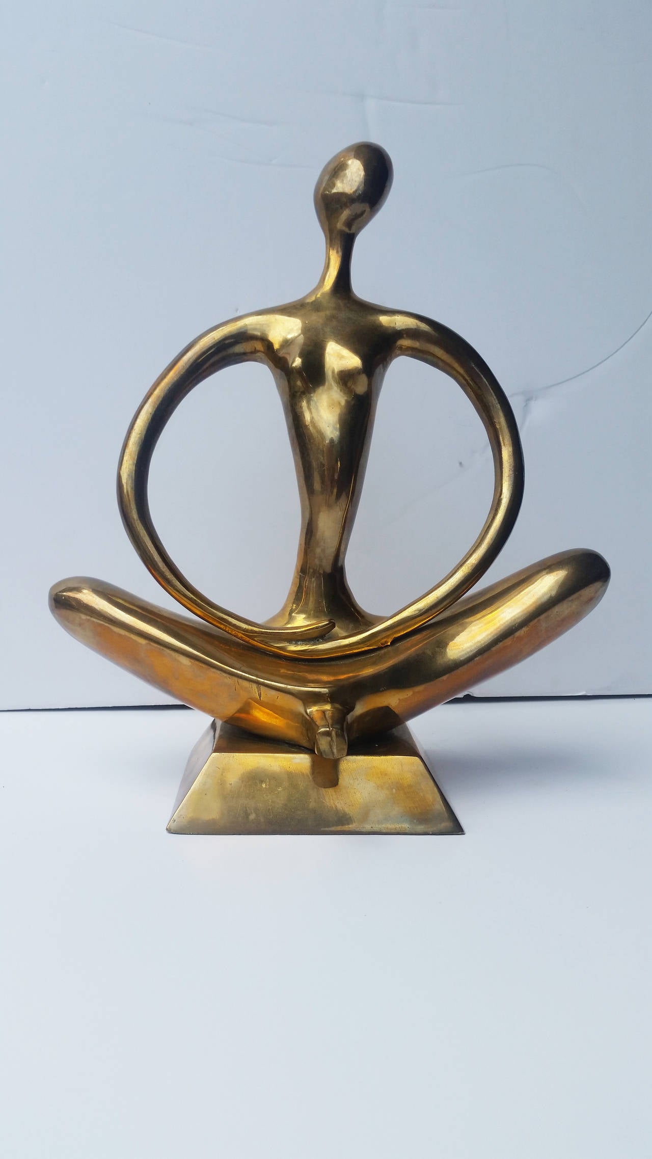 Brass Abstract Sculpture In Good Condition In Chicago, IL