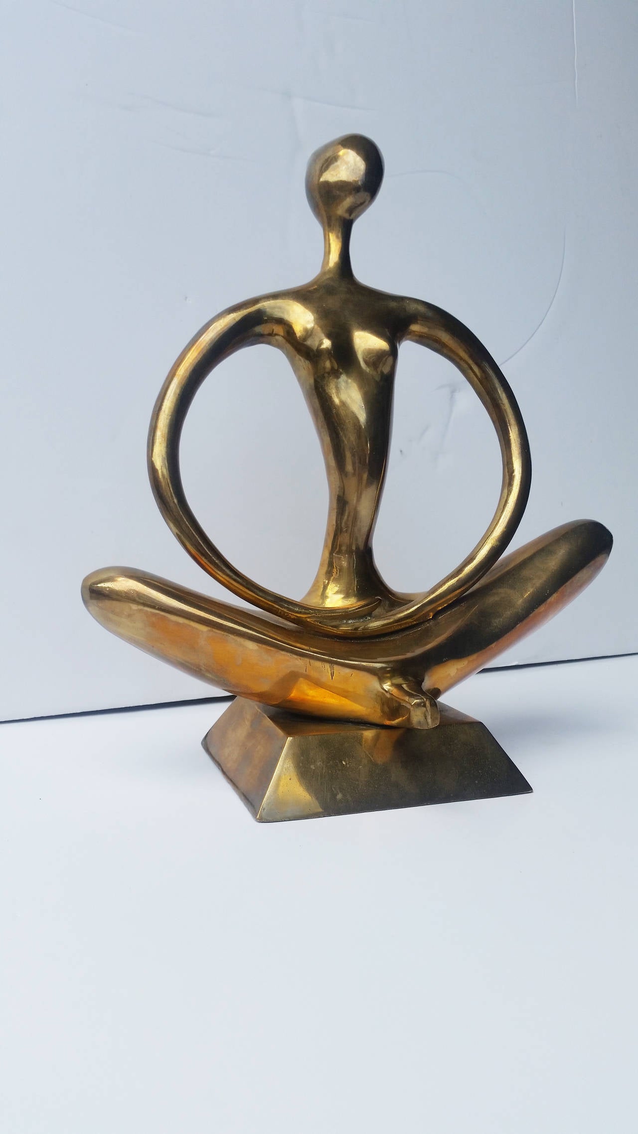 Late 20th Century Brass Abstract Sculpture