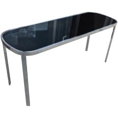 Chrome Racetrack Console Table By Design Institute of America