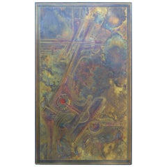 Bernhard Rohne Brass Acid Etched Wall Art