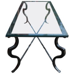 Steel and Glass  Coffee Table
