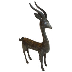 Indian Metal Deer Sculpture