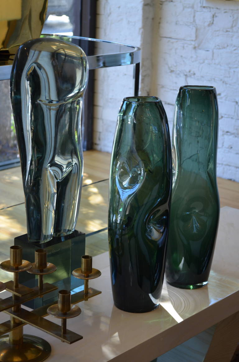 Late 20th Century Loredano Rosin Glass Sculpture, 1970s For Sale