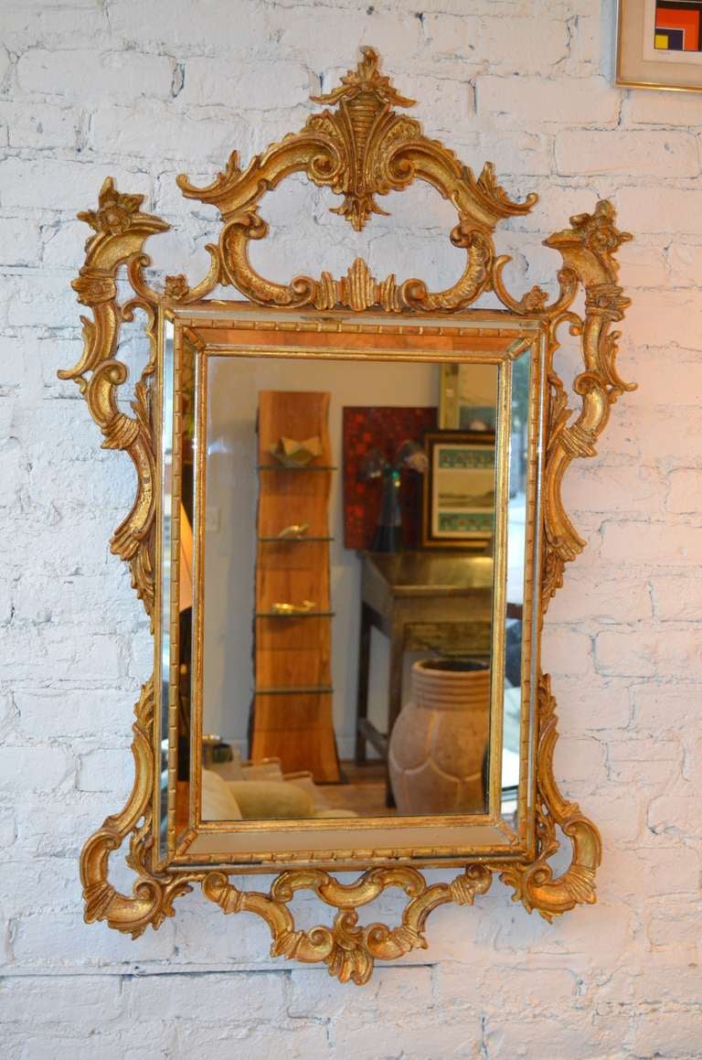 La Barge Italian Rococo Mirror In Good Condition In Chicago, IL