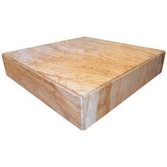 Italian Travertine Coffee Table