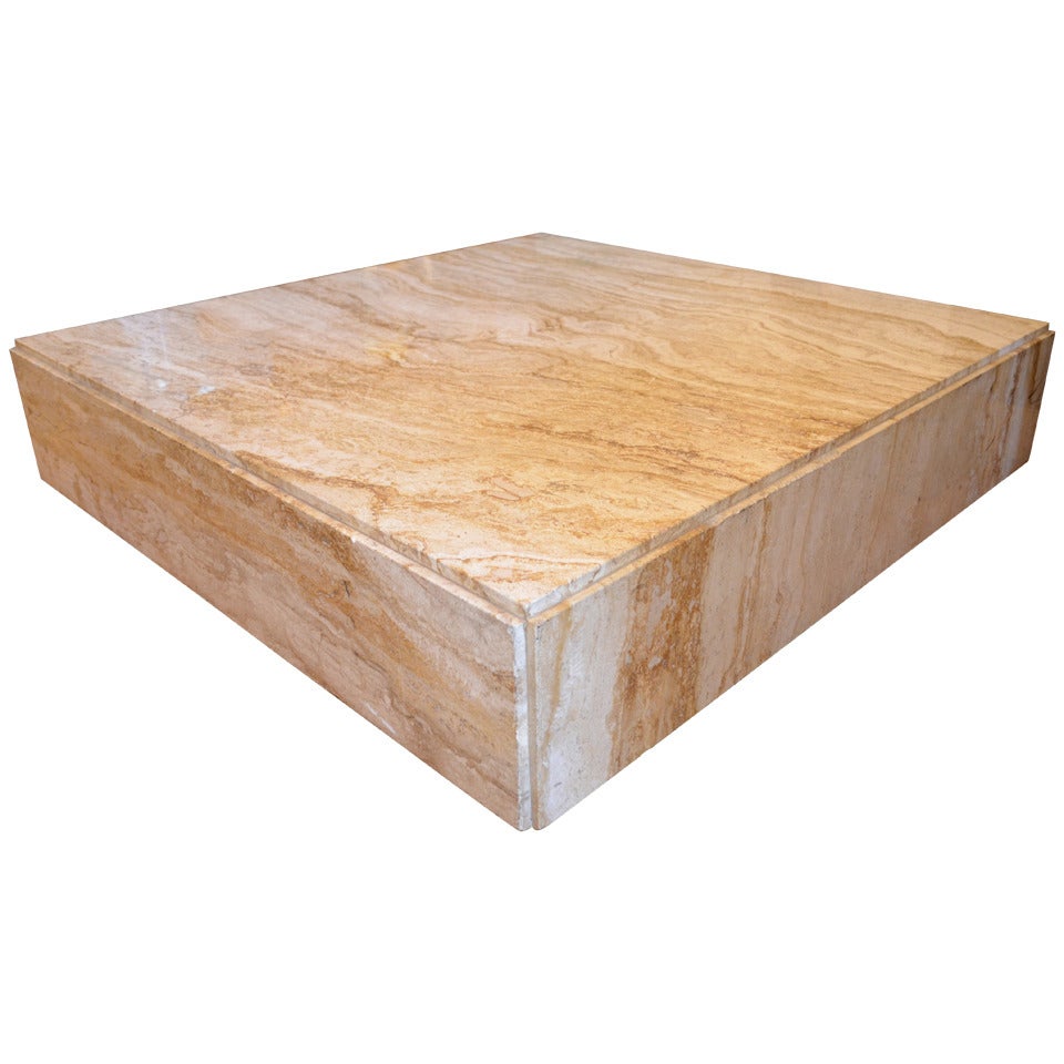 Italian Travertine Coffee Table