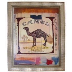 Pop Art Art Painting of a Camel Cigarettes Package by Thomas Van Housen 1