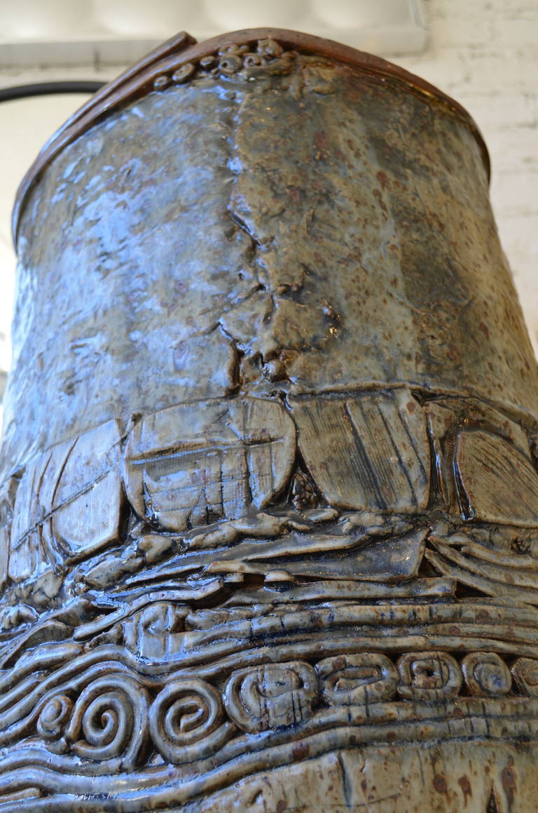 Large Ceramic Vase by Robert Caldart 2