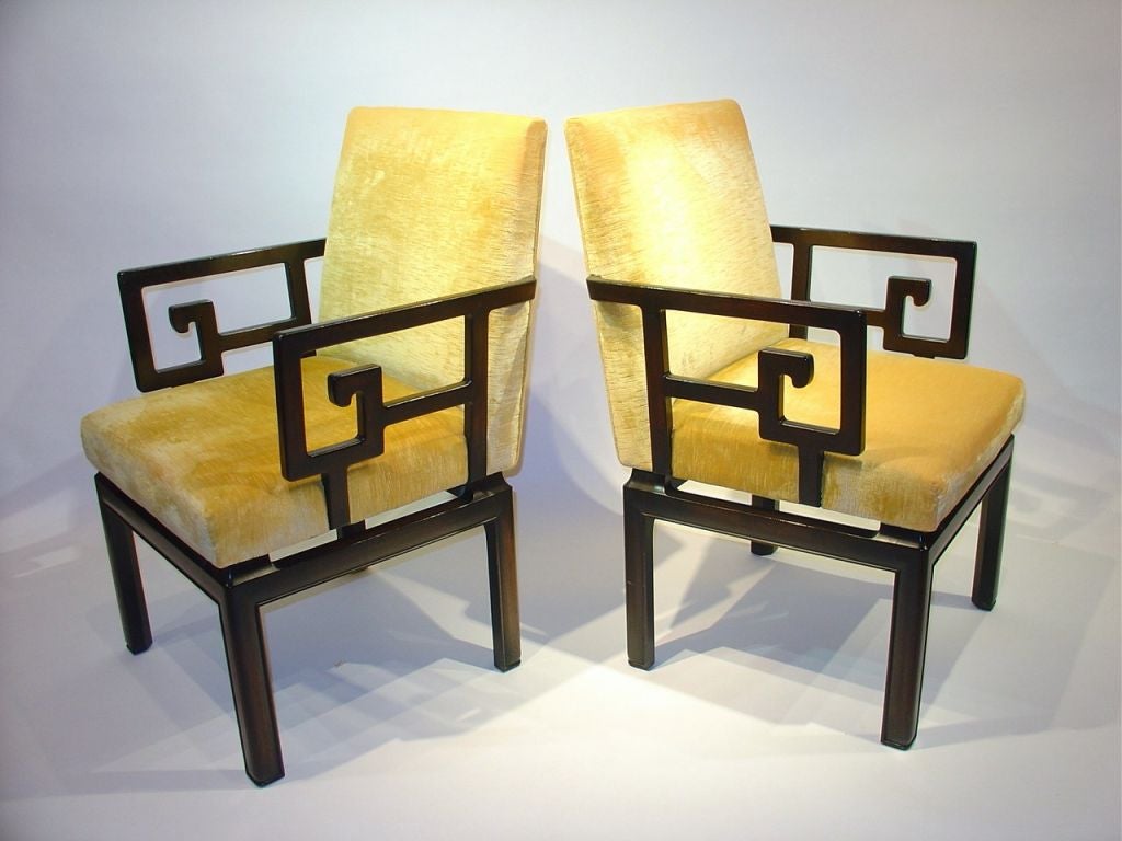 Mid-20th Century Michael Taylor Far East Baker Dining Chairs