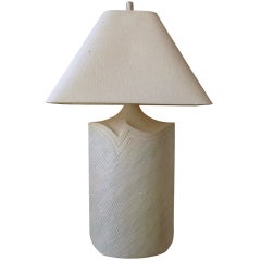 Large Plaster and Lucite Lamp by Casual Lamps of California