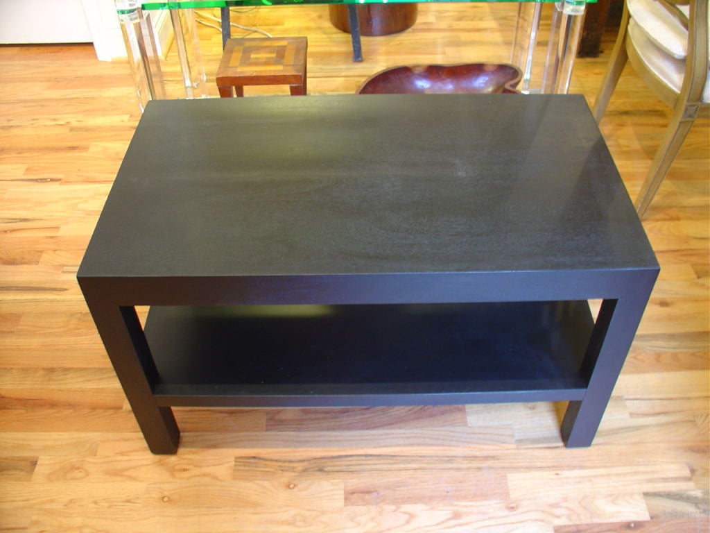 Mahogany Pair of Dunbar Parsons Style Side Tables