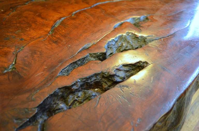 Colossal Six Foot Redwood Coffee Table 2