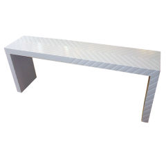 1970's Herringbone Console