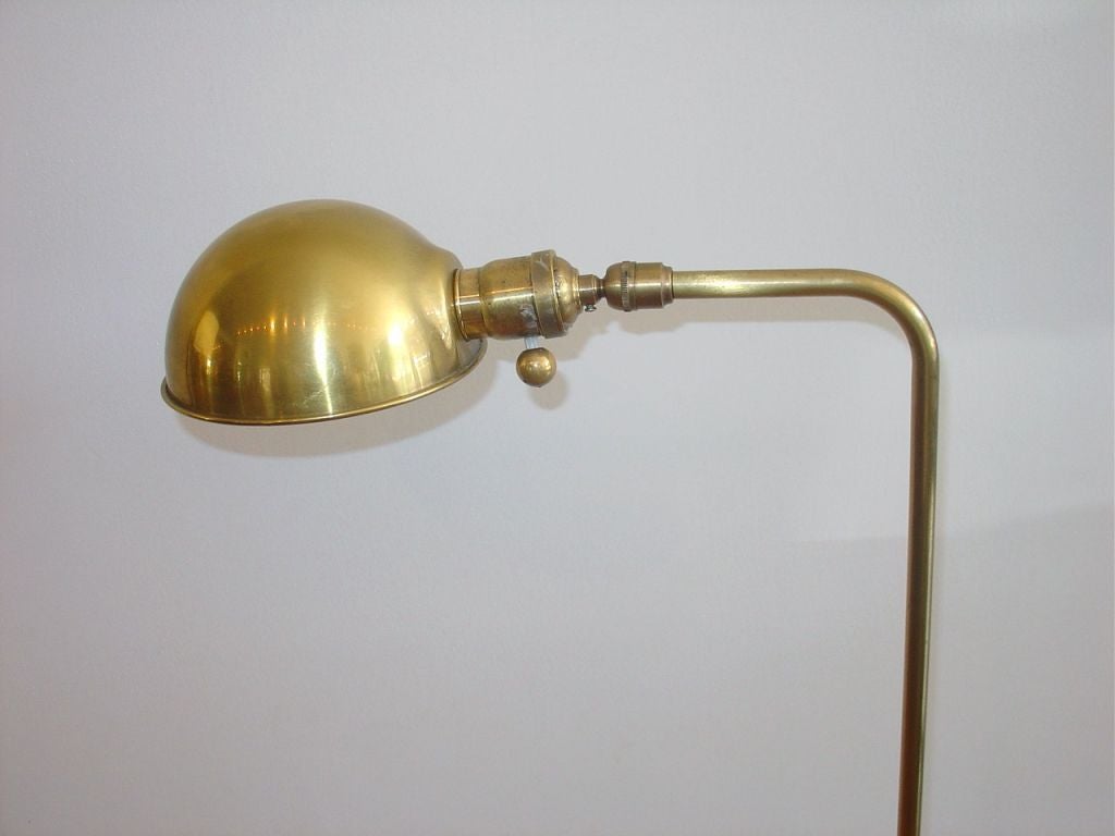 Mid-Century Modern Brass Chapman Floor Lamp