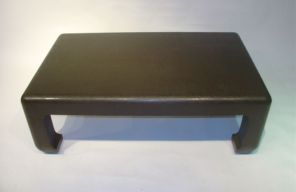 Late 20th Century Linen Wrapped Coffee Table