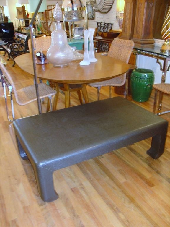 Linen Wrapped Coffee Table 2