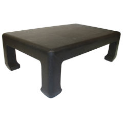 Linen Wrapped Coffee Table