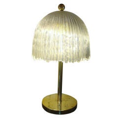 Koch 
Lowy Brass and Glass Table Lamp