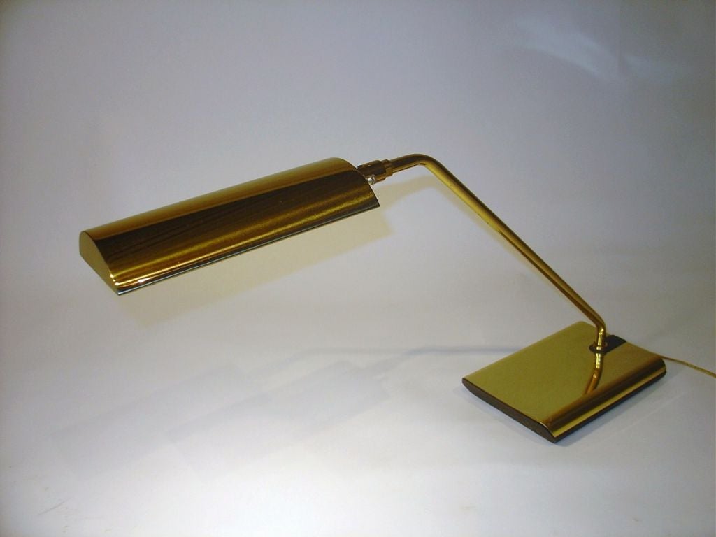Late 20th Century Koch & Lowy Brass Desk Lamp