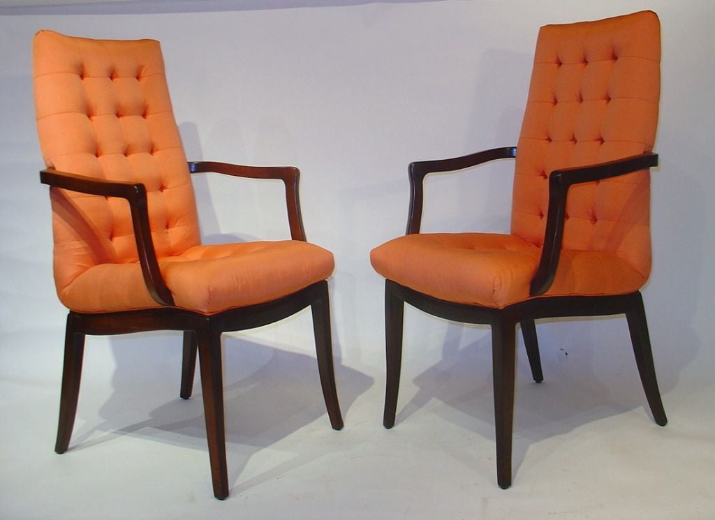 Late 20th Century Set of Six Directional Dining Chairs For Sale