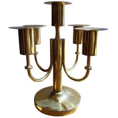 Tommi Parzinger Brass Candelabrum