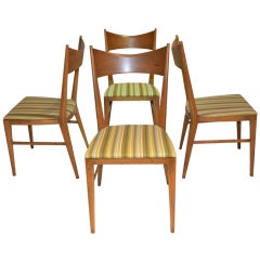 Set of Four Paul McCobb Bowtie Dining Chairs for Calvin