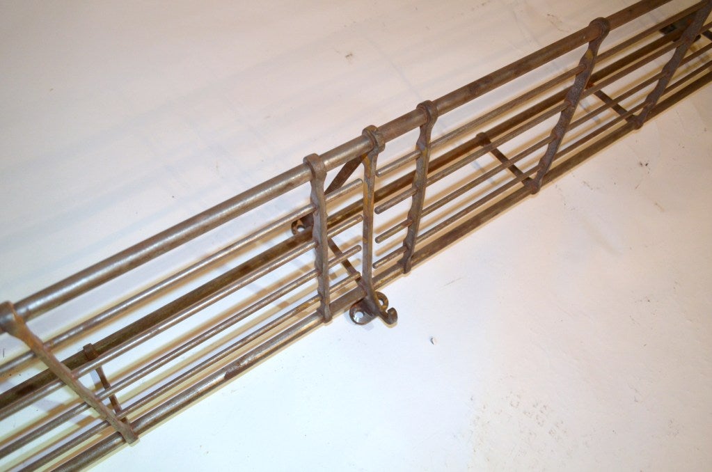 A six foot long Pullman train luggage rack. Great as a shelve in the kitchen.