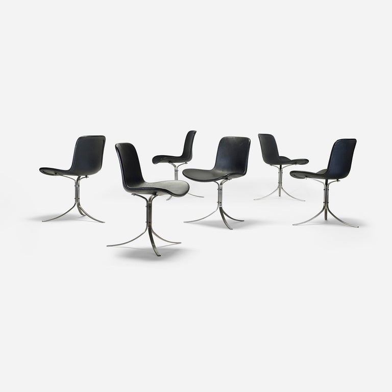 Danish PK 9 chairs by Poul Kjaerholm