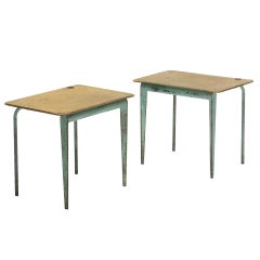 Maternelle tables no. 804, pair by Jean Prouvé