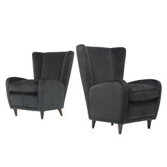 pair of lounge chairs from the Hotel Bristol, Merano by Paolo Buffa