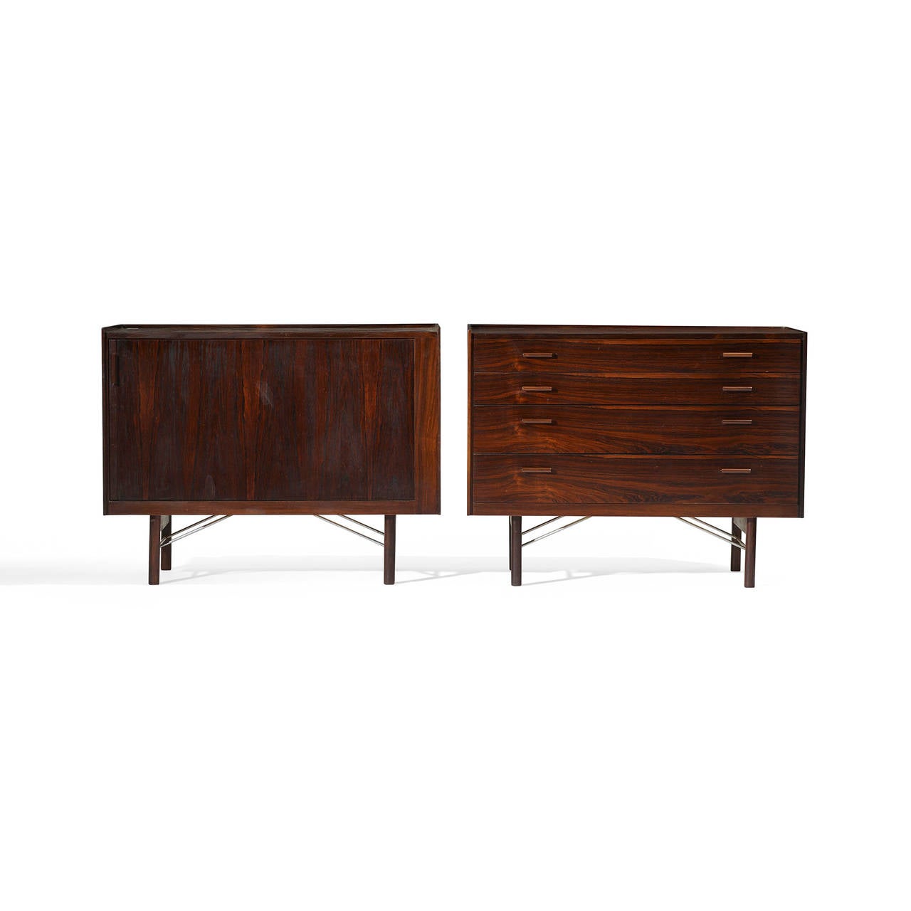 Danish Pair of Cabinets by Ib Kofod-Larsen for Brande Møbelfabrik