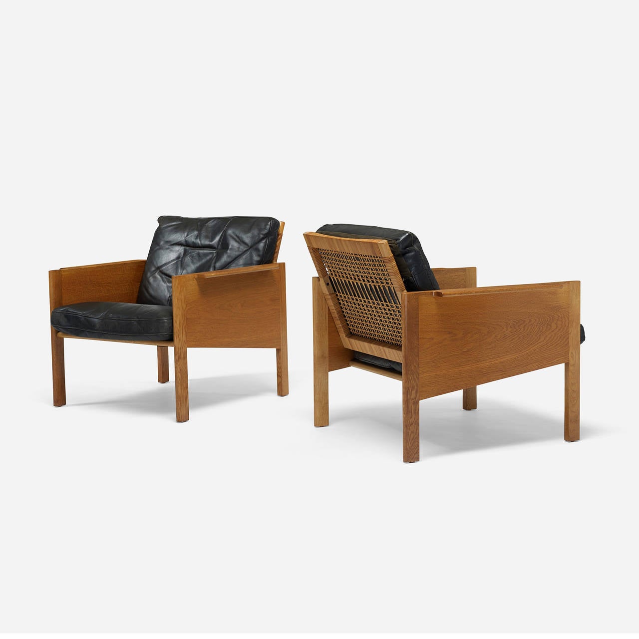 Danish Pair of Lounge Chairs by Kai Kristiansen for Christian Jensen Møbelsnedkeri For Sale