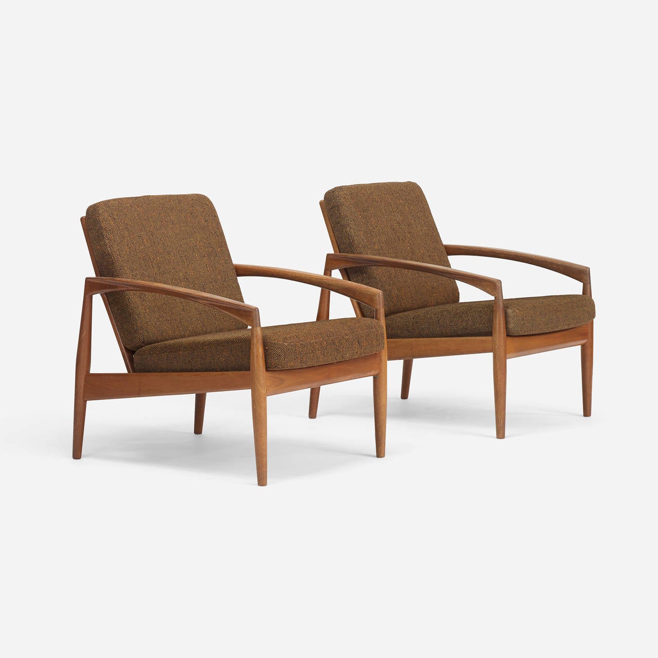 pair of lounge chairs, model 121 by Kai Kristiansen for Magnus Olesen